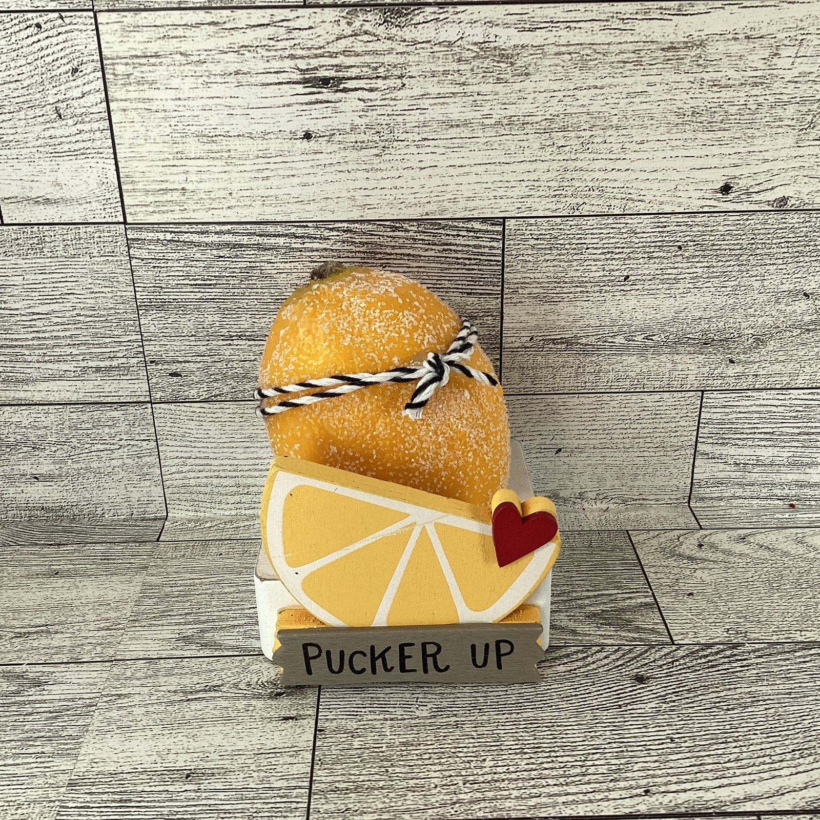 AGD Spring Decor - Summer Pucker Up Lemon Tier Tray Decor