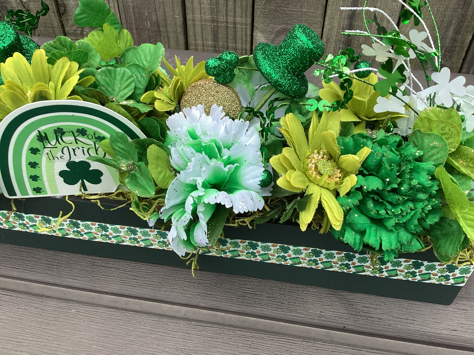 AGD Saint Patrick's Decor -  Shamrock Clover Flower Floral Display