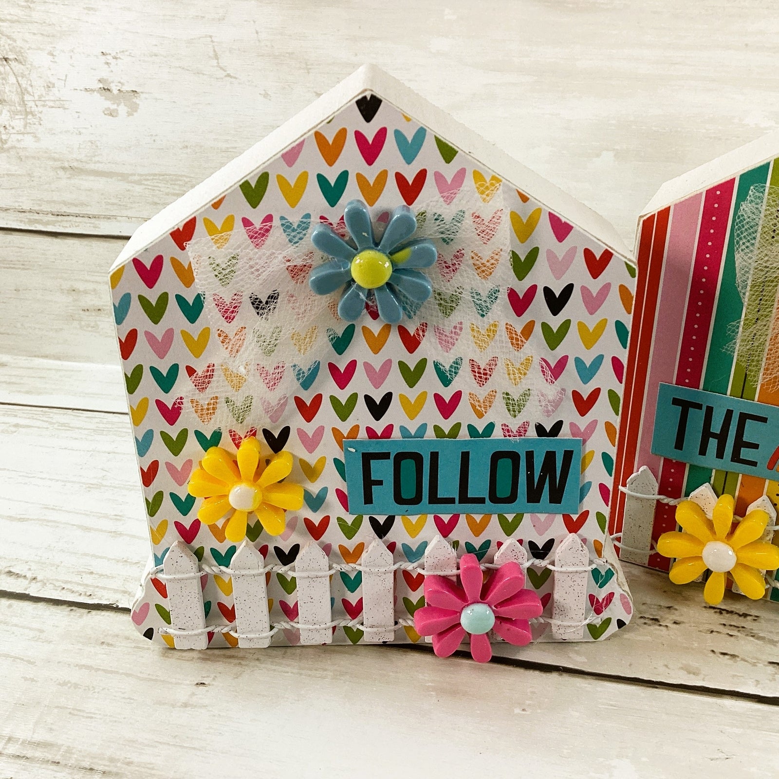 AGD Spring Decor - Follow The Rainbow Chunky House 2pc Set