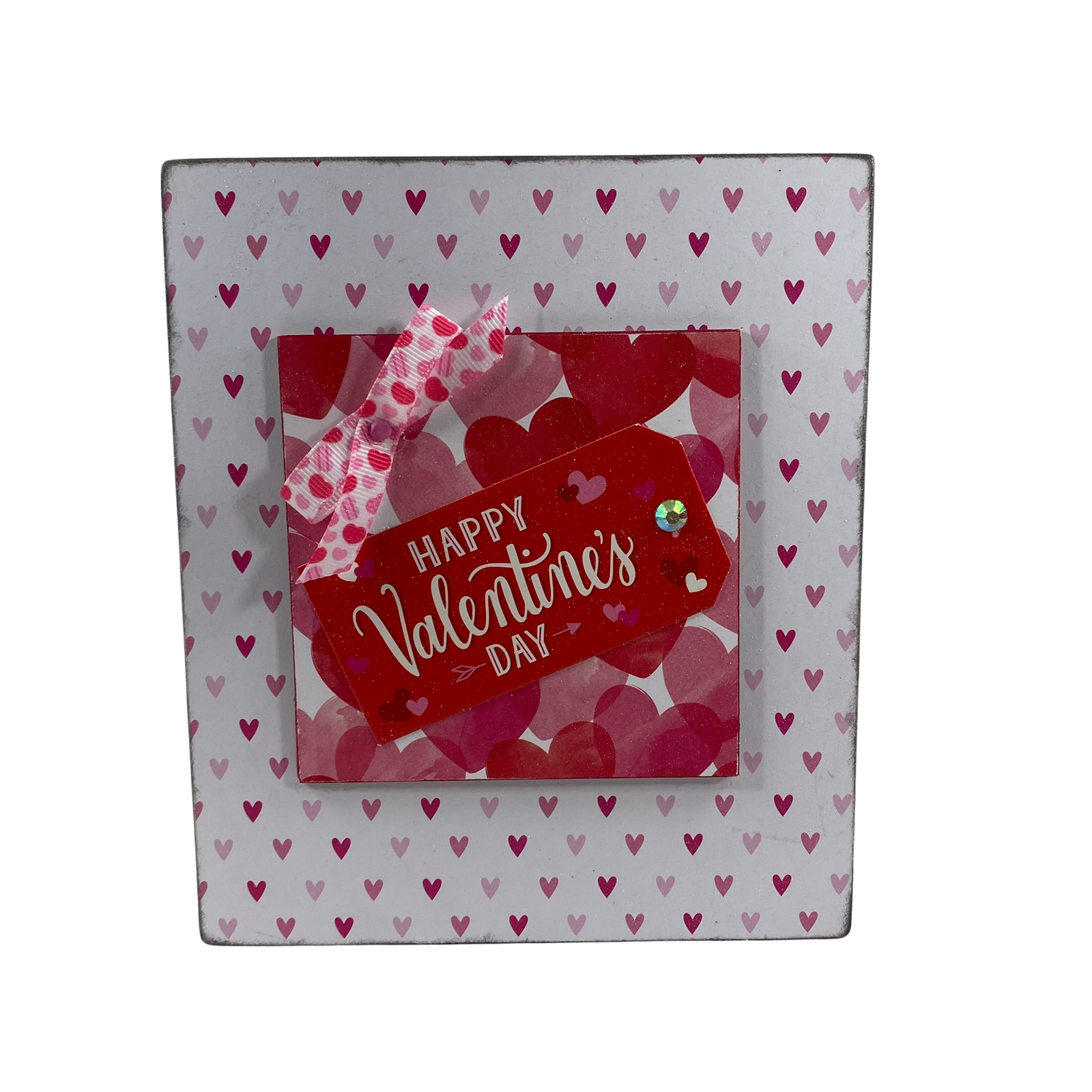 AGD Valentines Decor - From the Cat Valentines Love Reversible Block Sign
