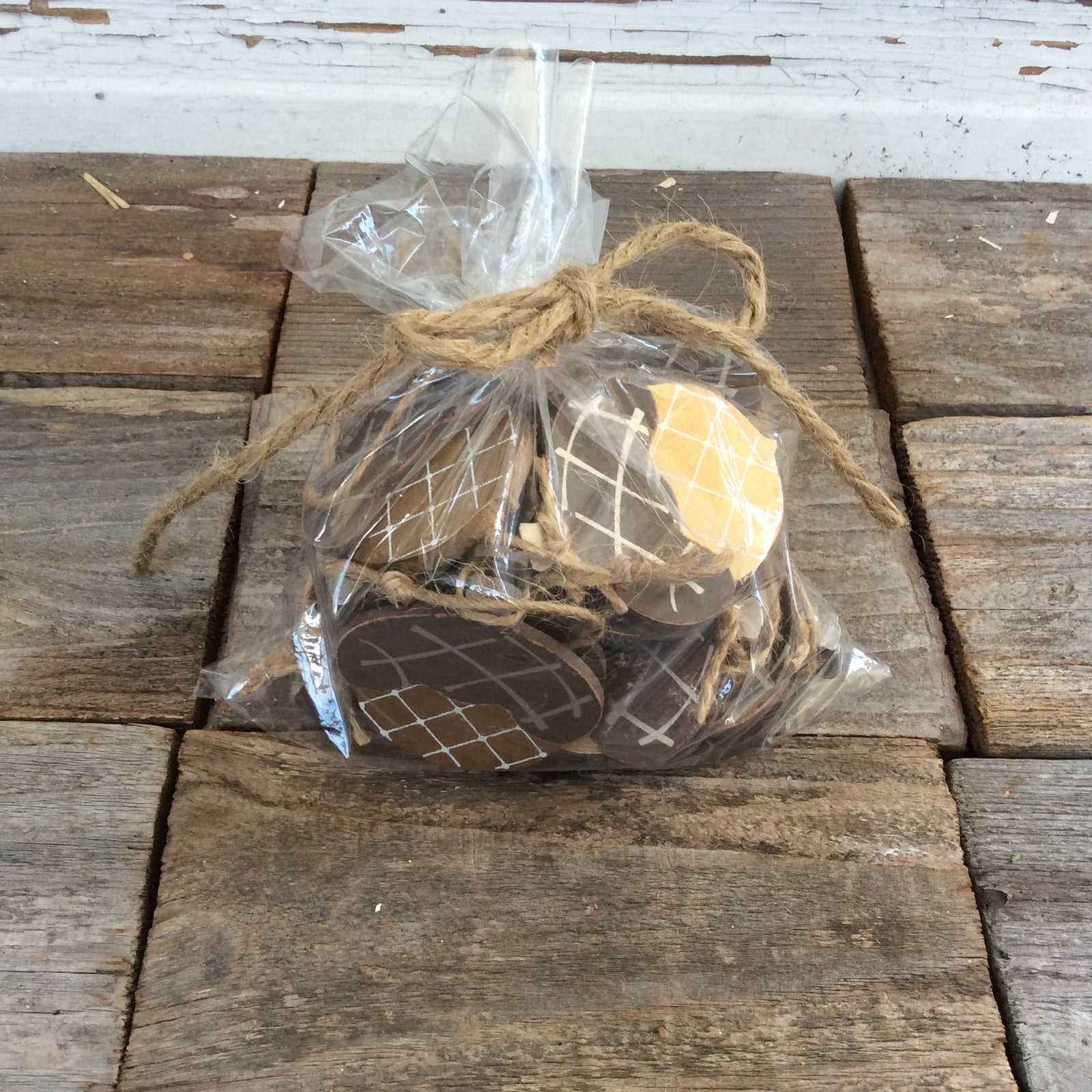 AGD Fall Decor - Wood Acorn Ornaments 12pc