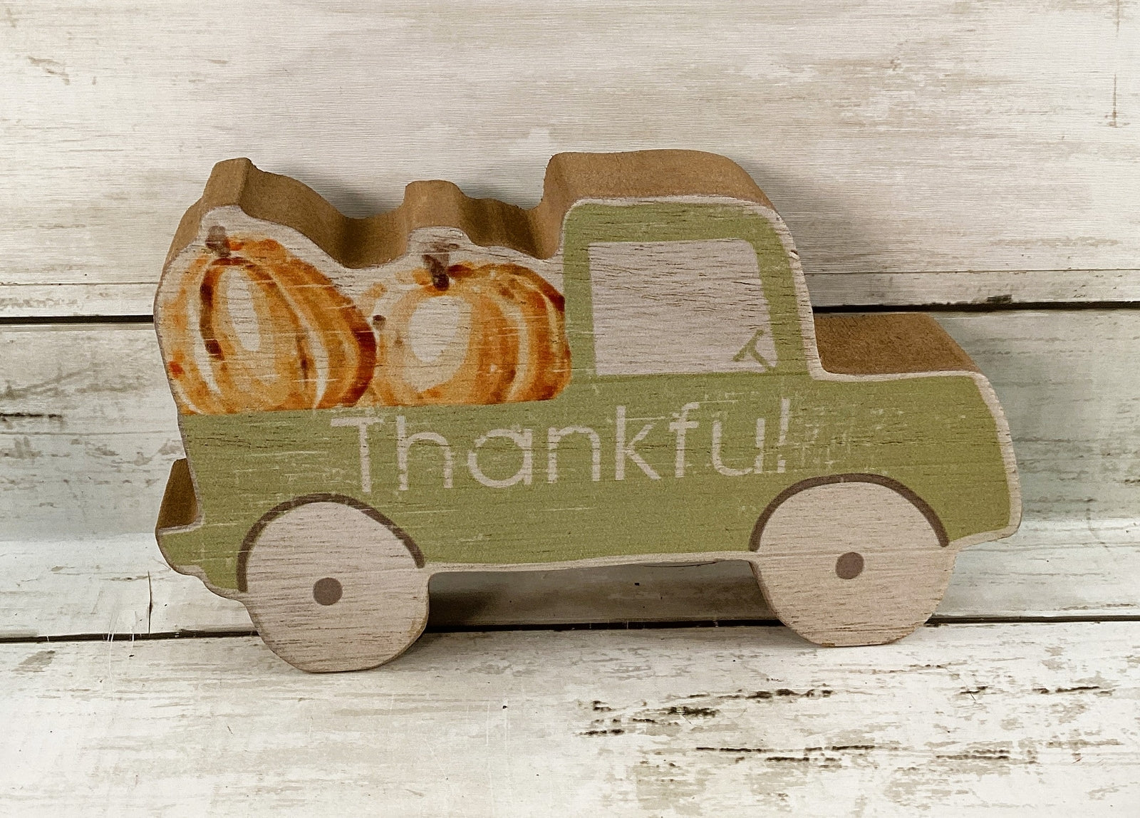 CWI Fall Decor - Water Color Pumpkin Signs and Truck 7pc Set