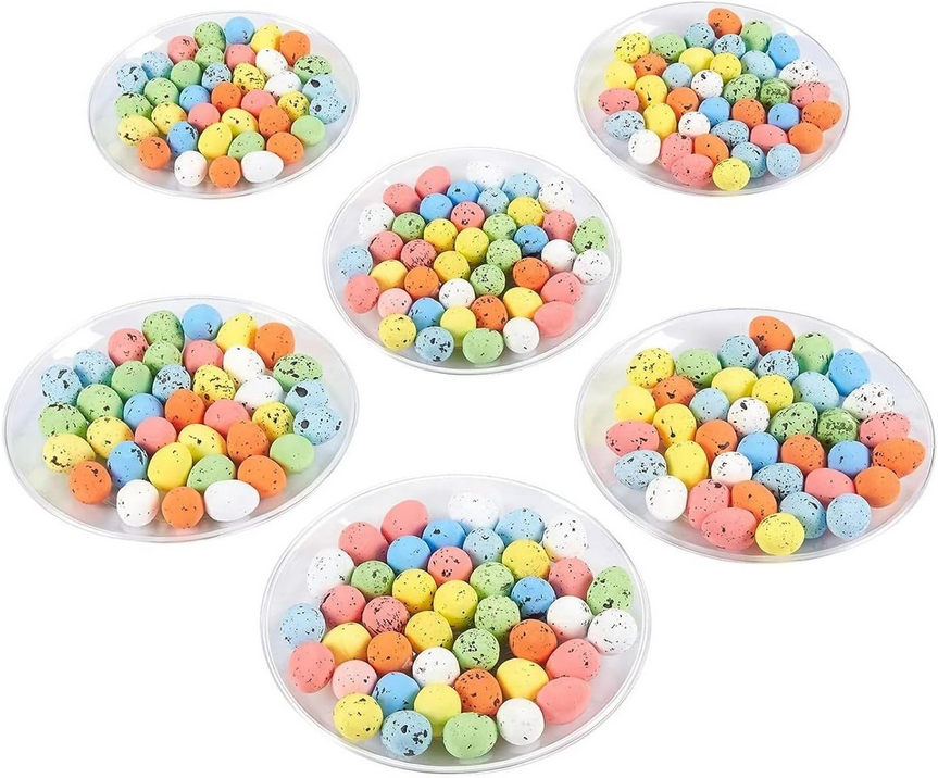 Easter Spring Craft Supply - Small Foam Speckled Pastel Eggs 216pc
