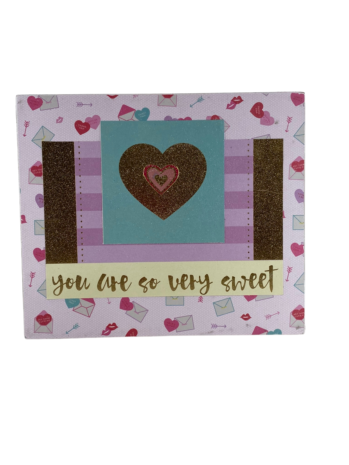 AGD Valentines Decor - You Are Very Sweet Love You Reversible Block Sign