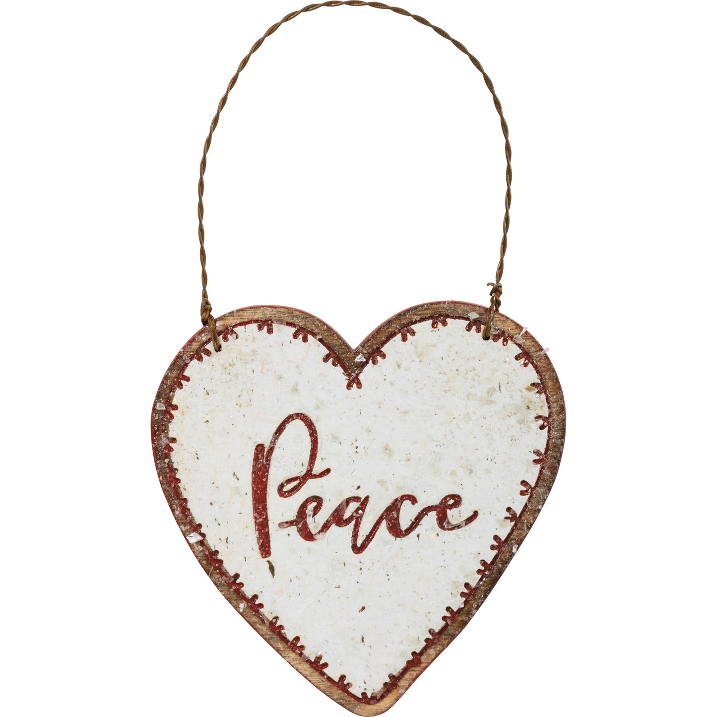 PBK Christmas Decor -  Peace Joy Noel Wood Cookie Ornaments 3pc. Sets