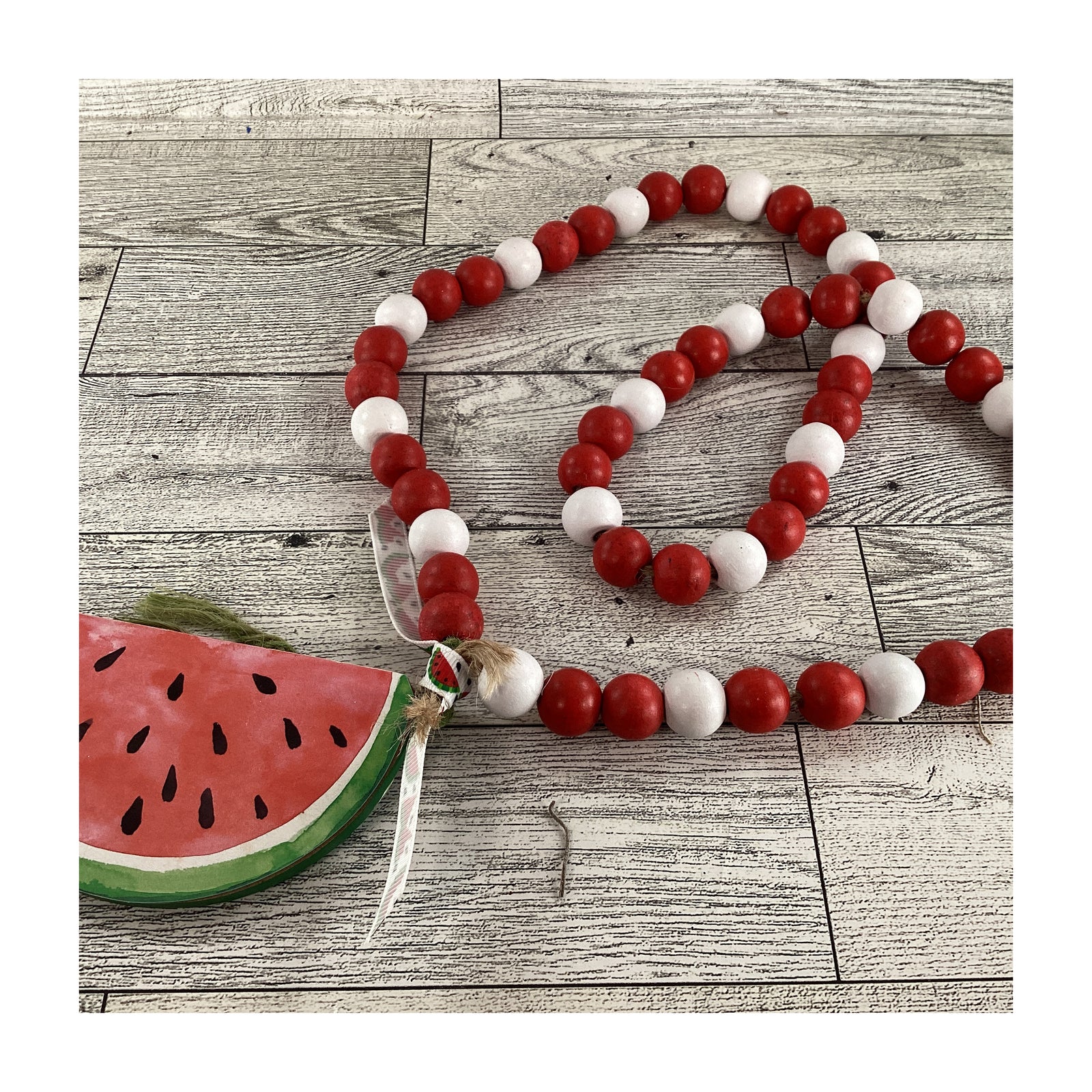 AGD Summer Decor - Watermelon Theme Tier Tray Decor 8pc Set