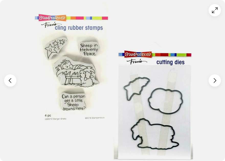 Stampendous Stamp Die Cut - Manger Sheep Baby Jesus