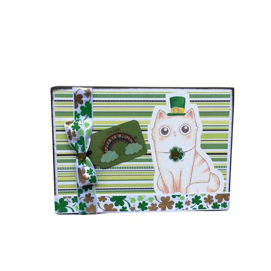 AGD St Patrick's Decor - Chase Rainbow Kitty Cat Box Collage Sign