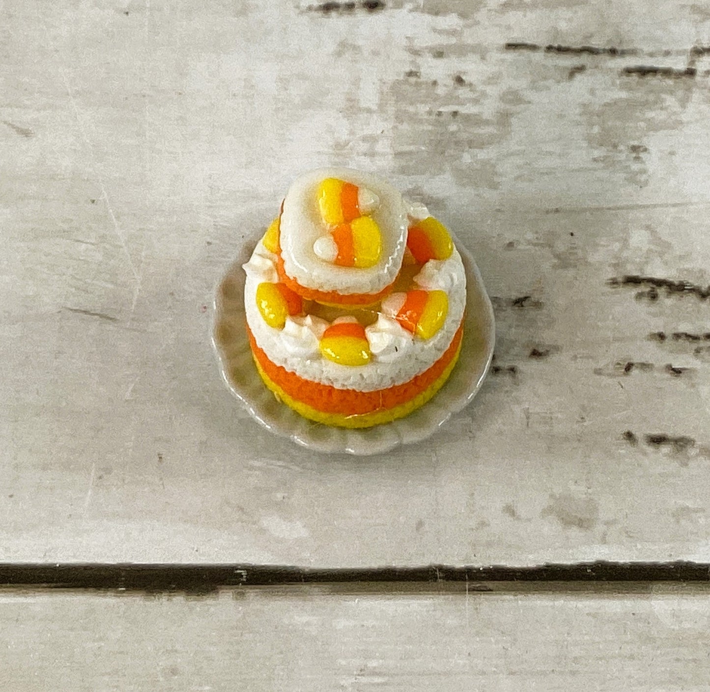 AGD Fall Decor - Miniature Candy Corn Harvest Cake Dessert Display