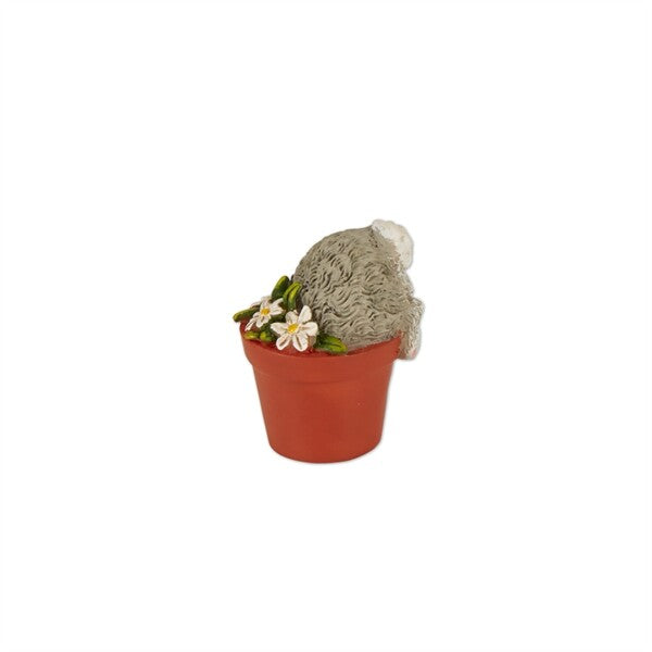 MW Easter Decor - Mini Bunny Rabbit in Pot Bottoms-Up