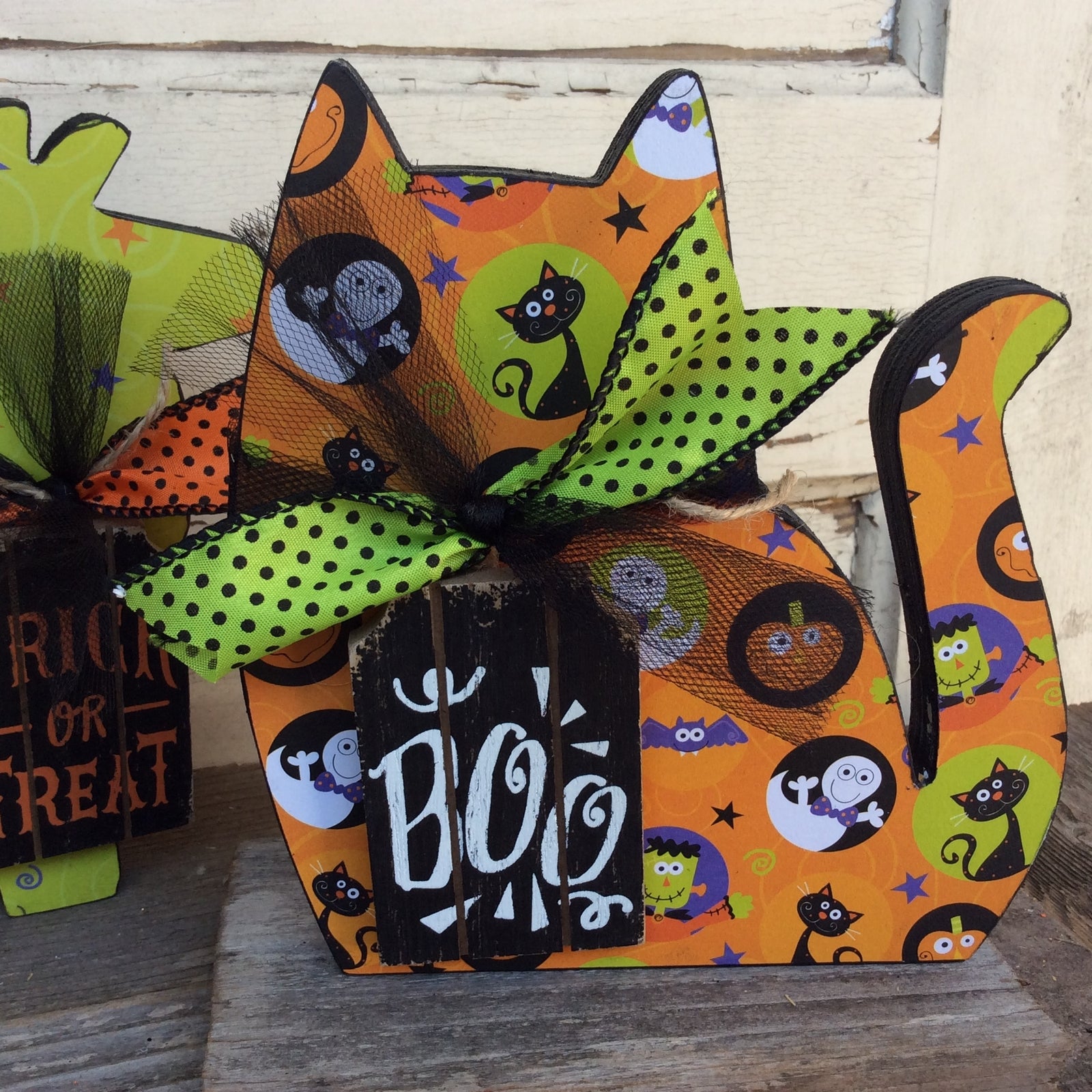 AGD Halloween Decor - Whimsy Llama Cat Dog Display 3pc