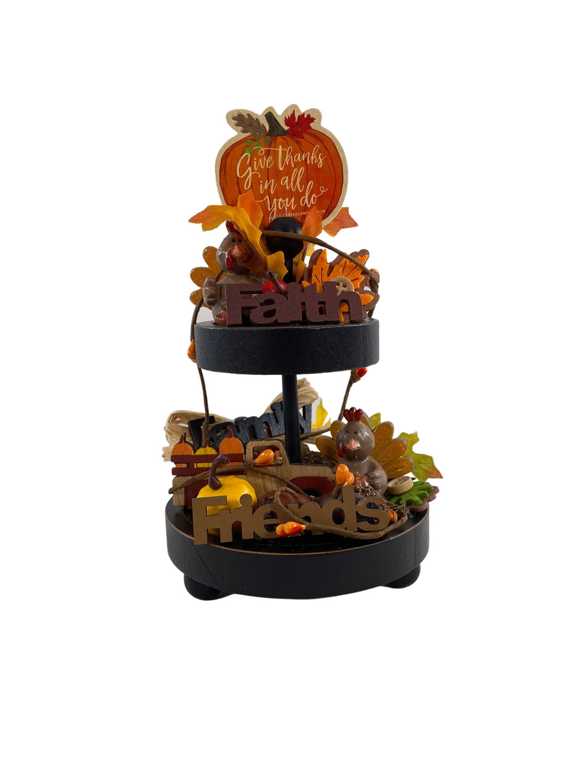 AGD Fall Decor - Small Miniature Tier Tray Complete Display