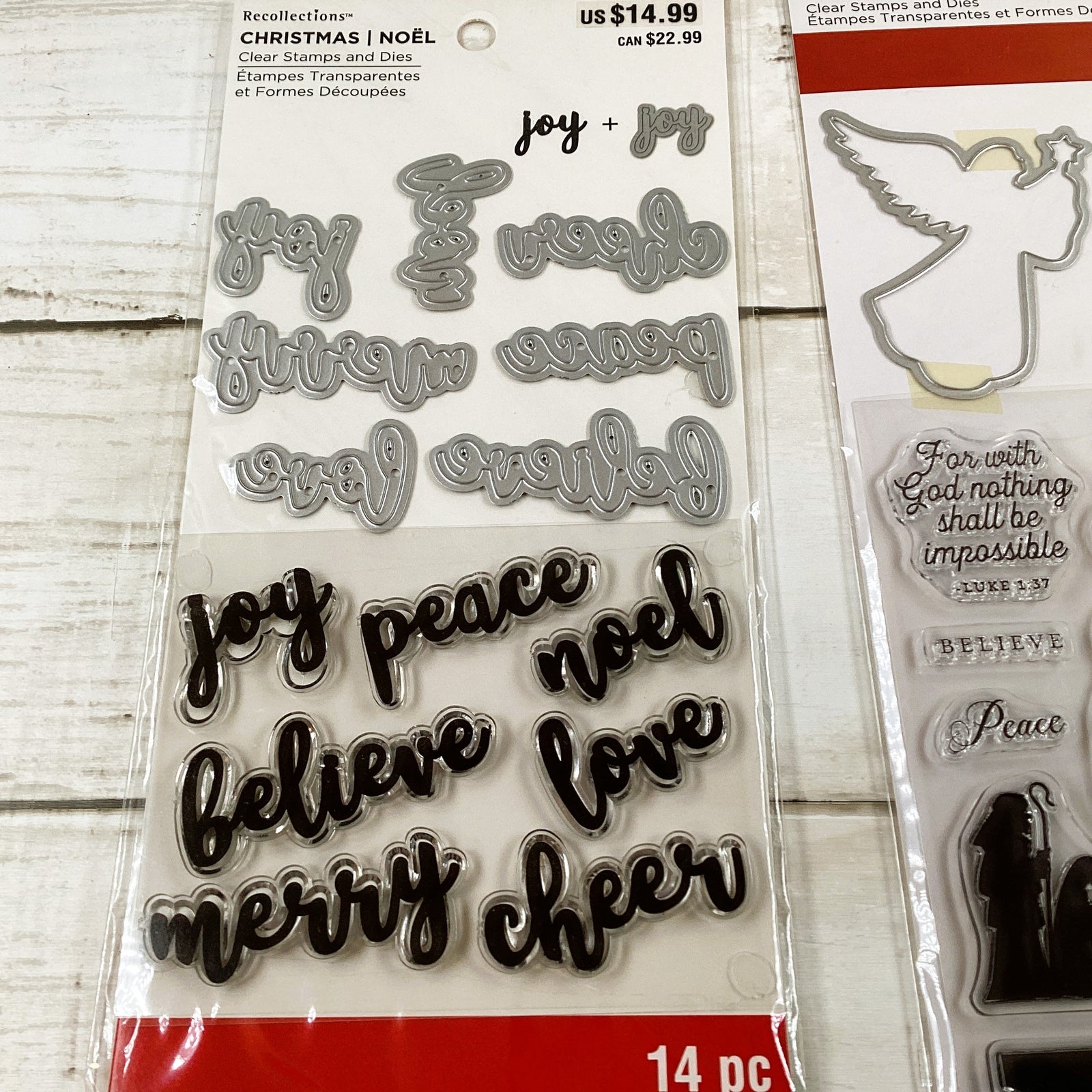 Recollections Stamp Die Cut - Christmas Theme Words Nativity