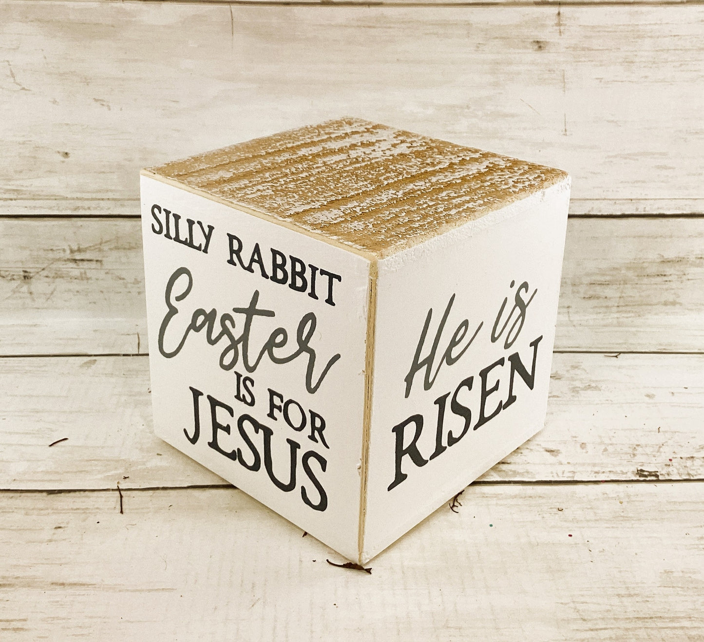 Easter Decor - Resurrection He Lives Risen Cross Grace Tomb 3pc Set