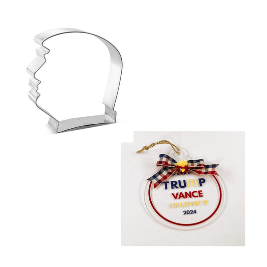 AGD Christmas Decor - Trump Fan Cookie Cutter & Ornament
