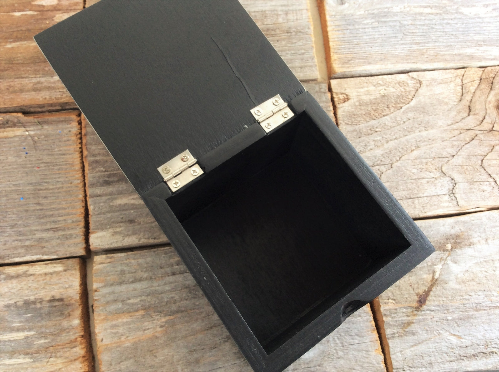 AG Designs - Candy Corn Silhouette Candy Stash Trinket Box  Orange Yellow Black