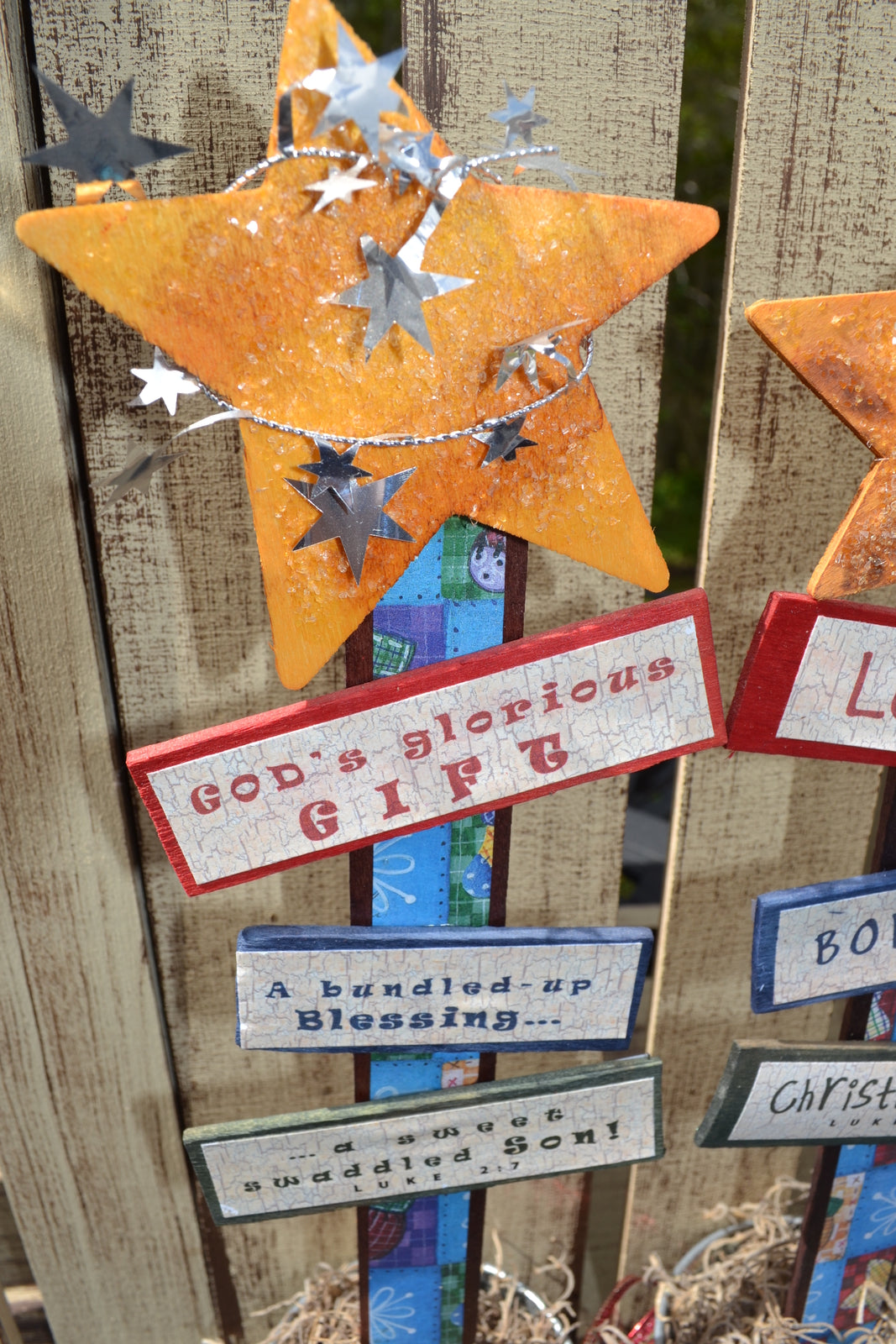 AGD CHRISTmas Decor - Prim Bethlehem Stable - PSP #2 2pc. Set