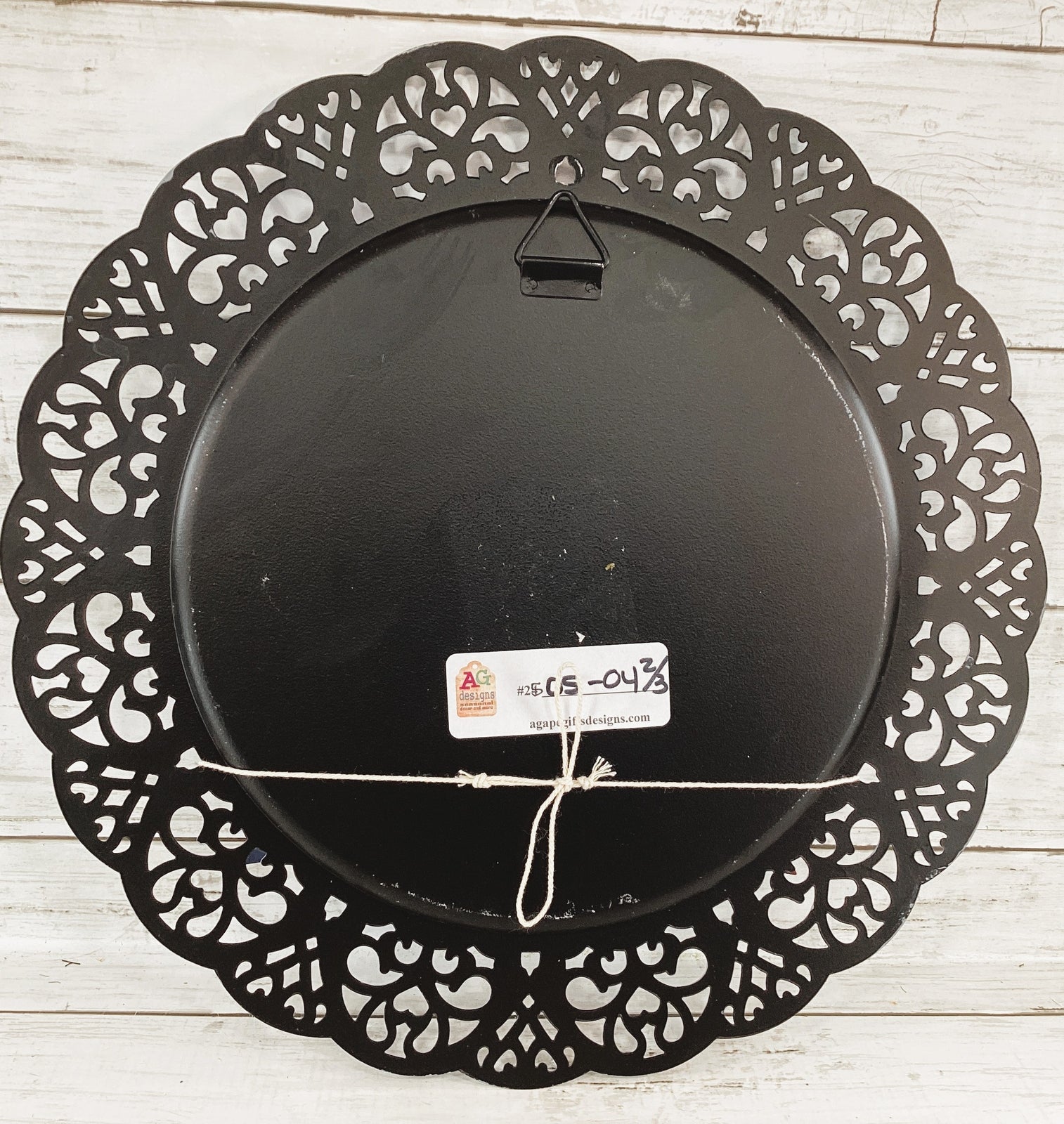 AGD Patriotic Decor - USA July 4th Highland Cow Charger Plate