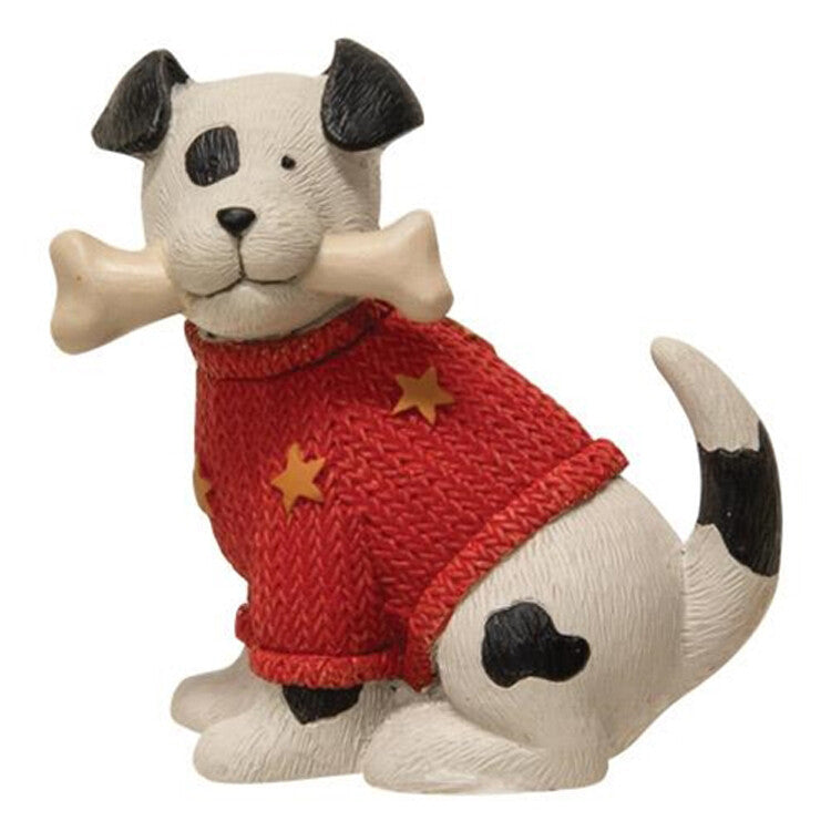 BB Christmas Decor - Resin Holiday Dogs in Sweaters 3pc Set