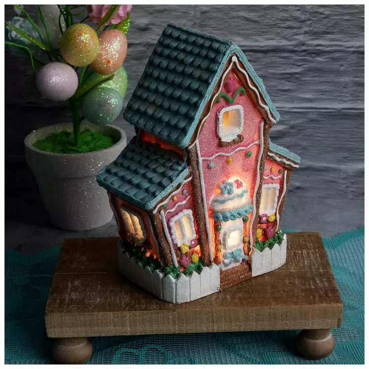 HL Easter Decor - Light Up Led Gingerbread House