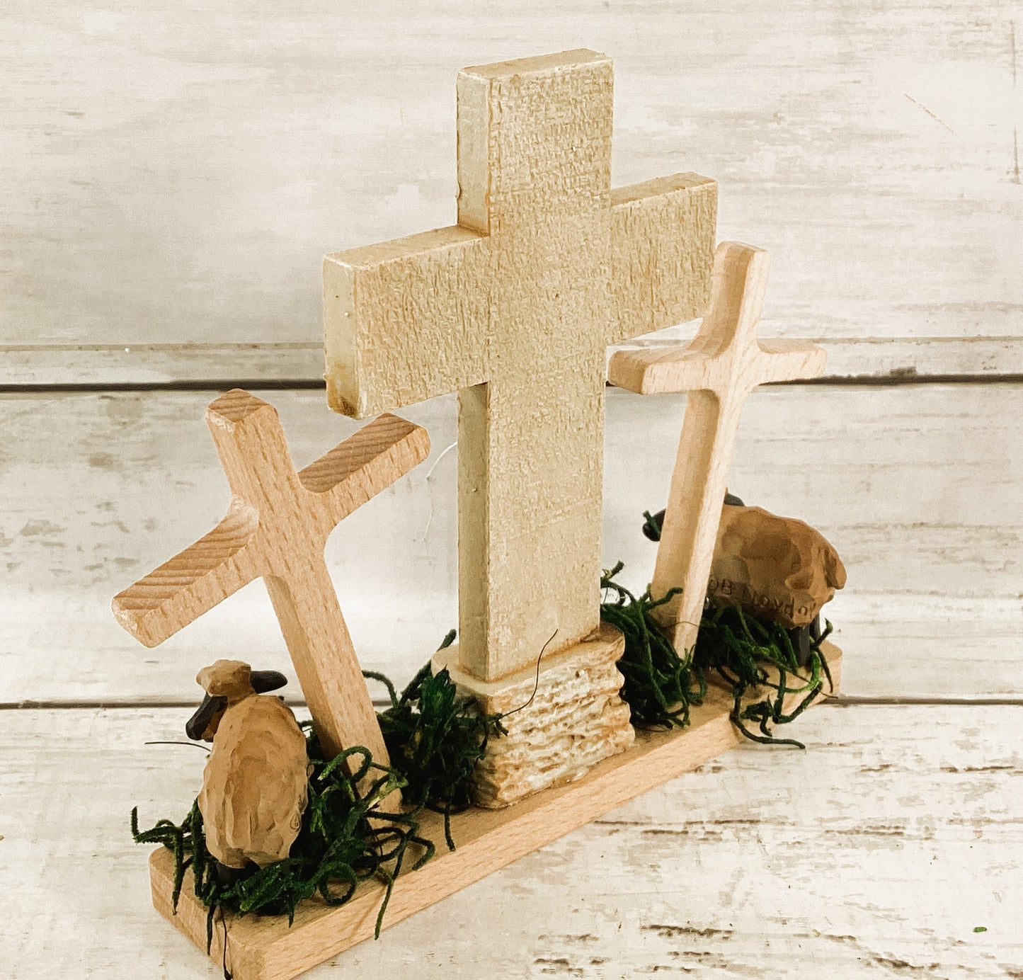 AGD Easter Decor -  FAITH Three Crosses Resurrection Display