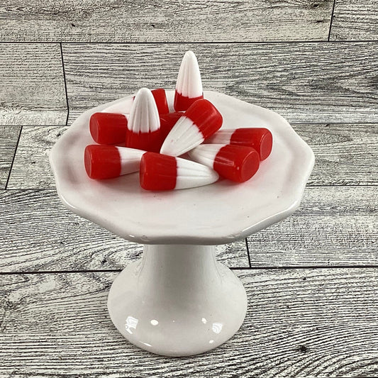 AGD Craft Supply -  Realistic Artificial FAKE Resin Red White Candy Corn