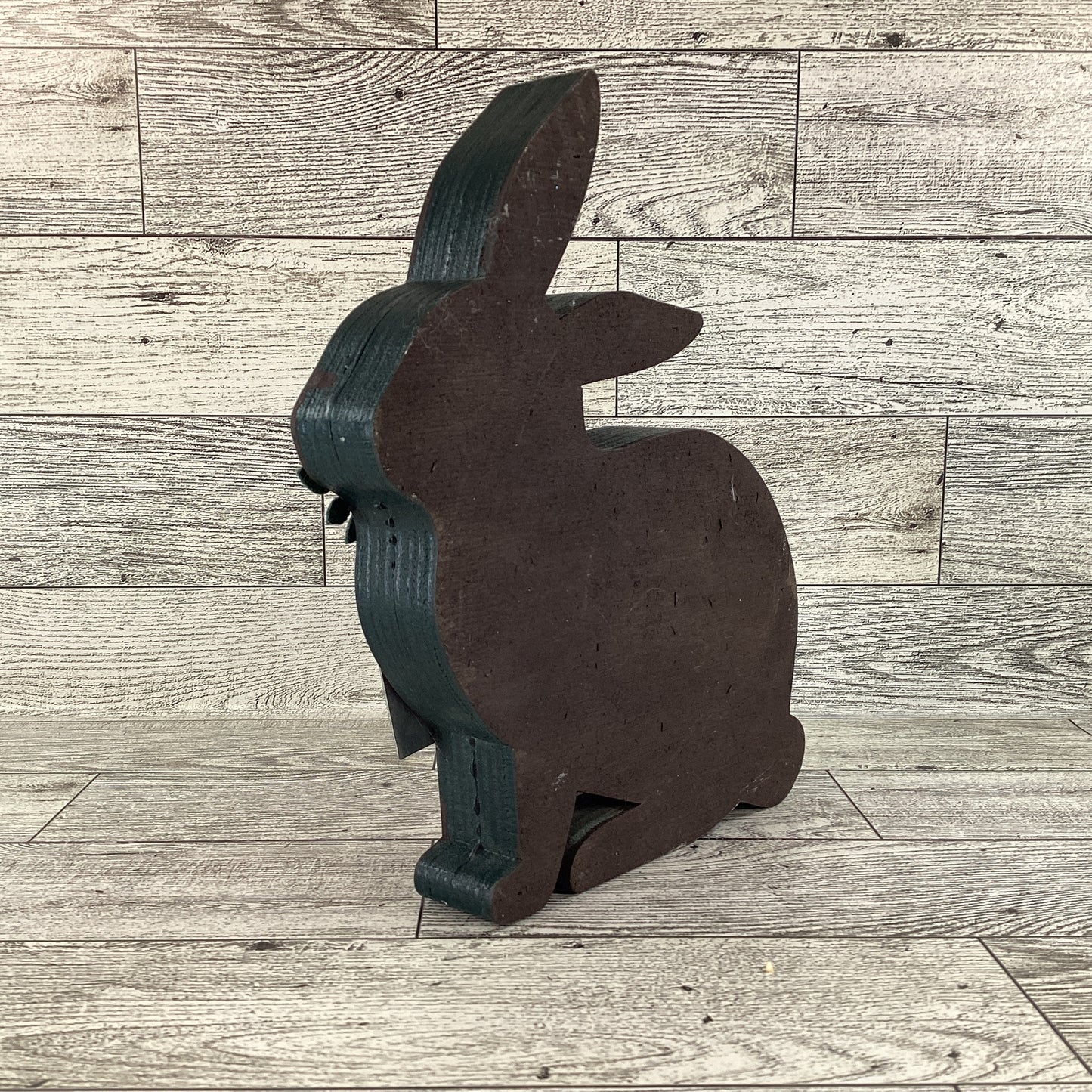 AGD Easter Decor - MDF Chunky Chocolate Bunny Beware Sitter