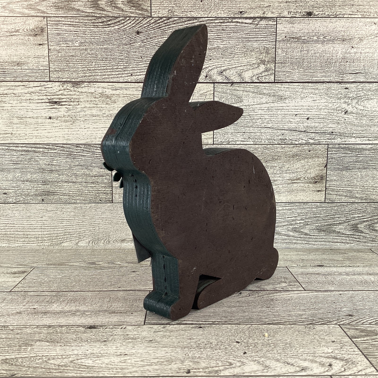 AGD Easter Decor - MDF Chunky Chocolate Bunny Beware Sitter