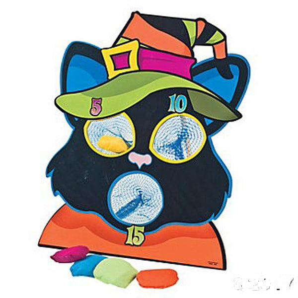 FE-OTC Halloween Harvest Game - Black Cat Bean Bag Toss