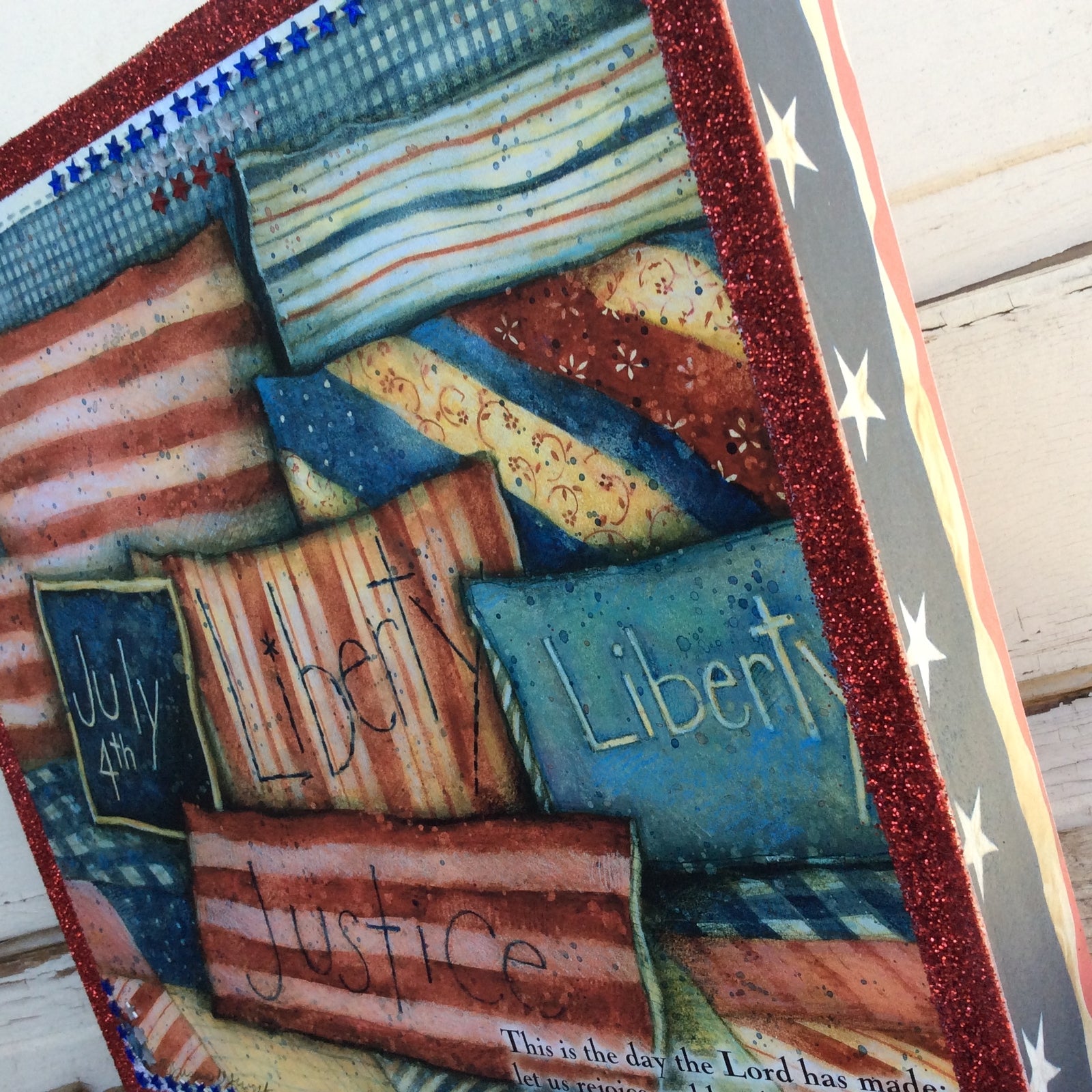 AGD Patriotic Decor - July 4th Rejoice & Be Glad Psalm 118