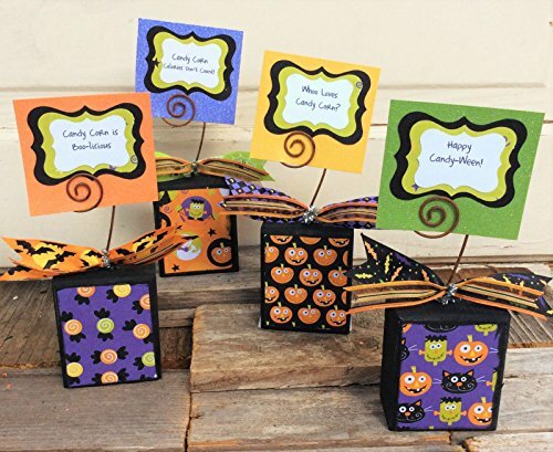 AG Designs Halloween Decor - Fun Candy Corn Sayings 4pc Set #8418