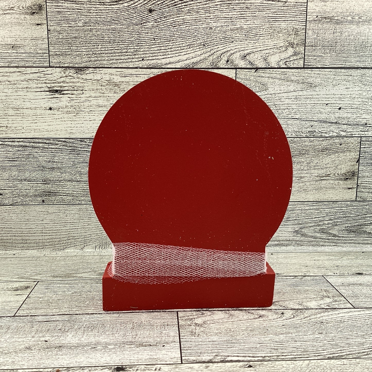 AGD Christmas Decor - Gingerbread Man Dry Snow Globe Wood Shaker