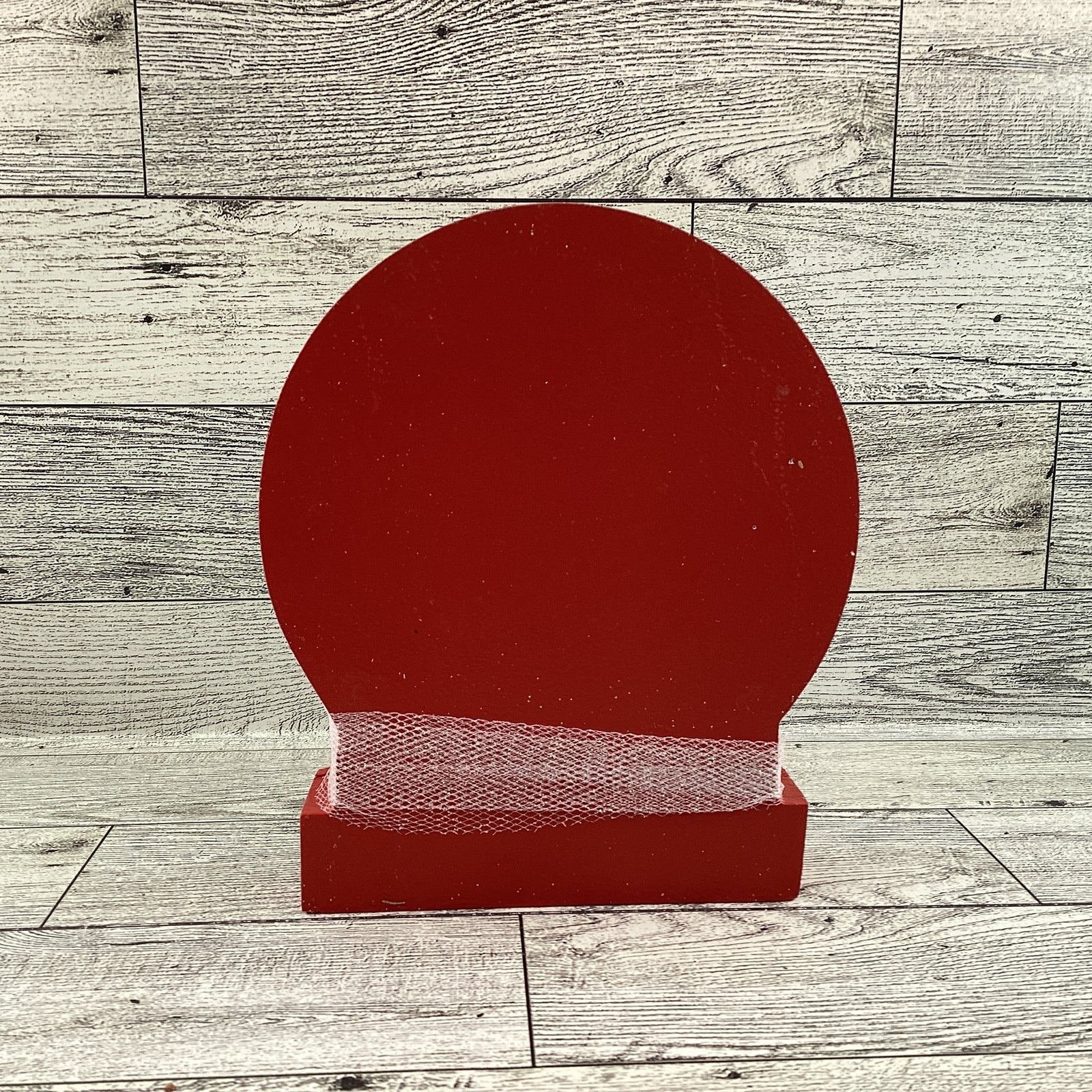 AGD Christmas Decor - Gingerbread Man Dry Snow Globe Wood Shaker