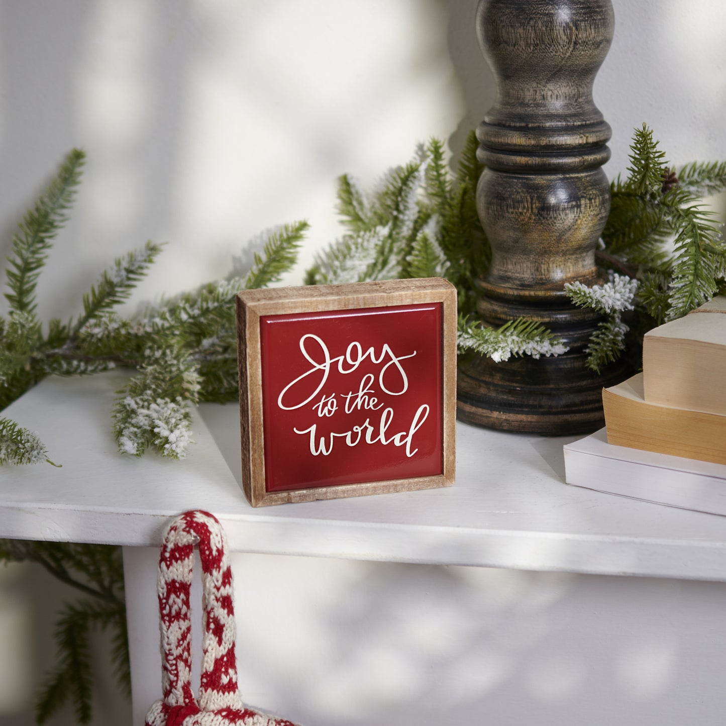 PBK Christmas Decor - Joy To The World Mini Tier Tray Sign