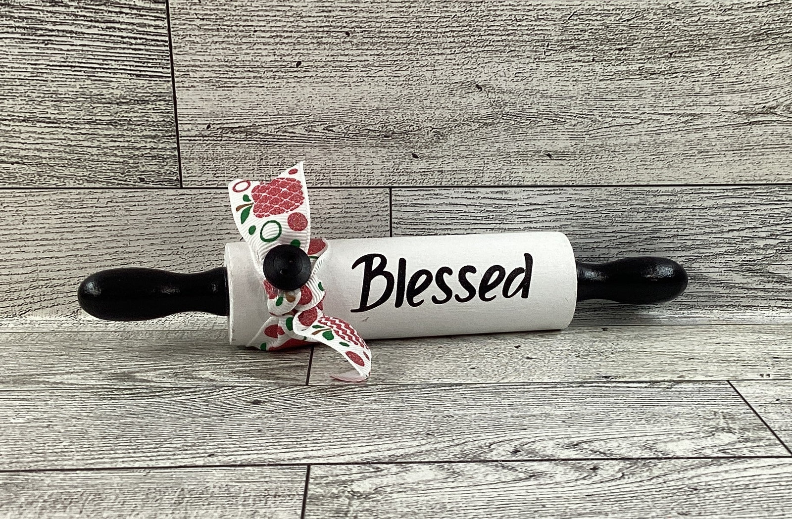 AGD Teacher Gift - School Love to Learn Blessed Rolling Pin and Box Sign 2pc