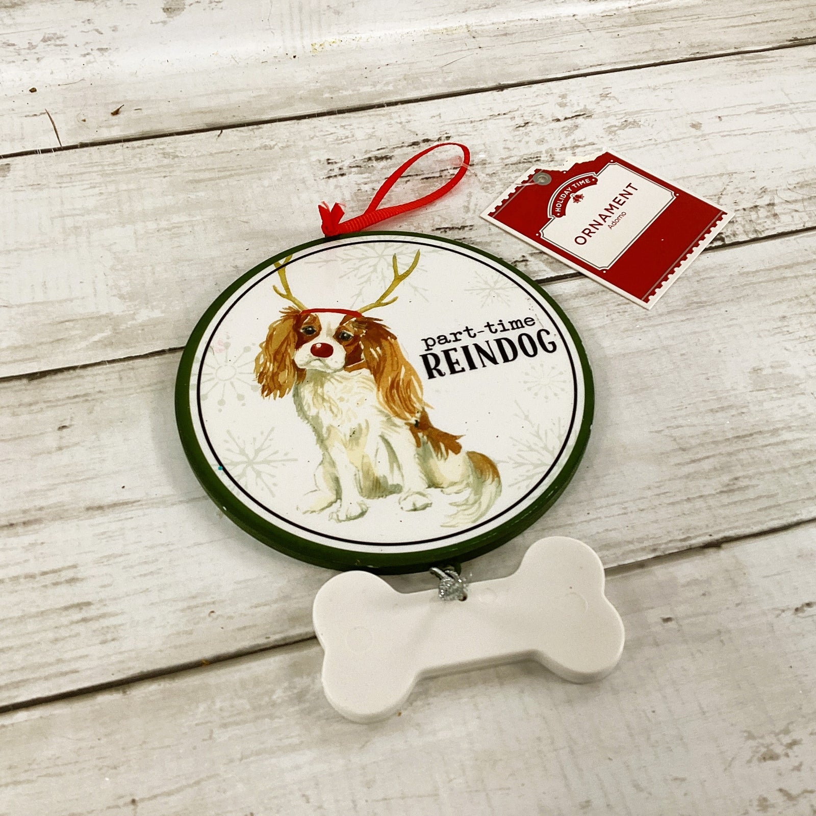 WM Christmas Decor - Cocker Spaniel Reindeer Ornament