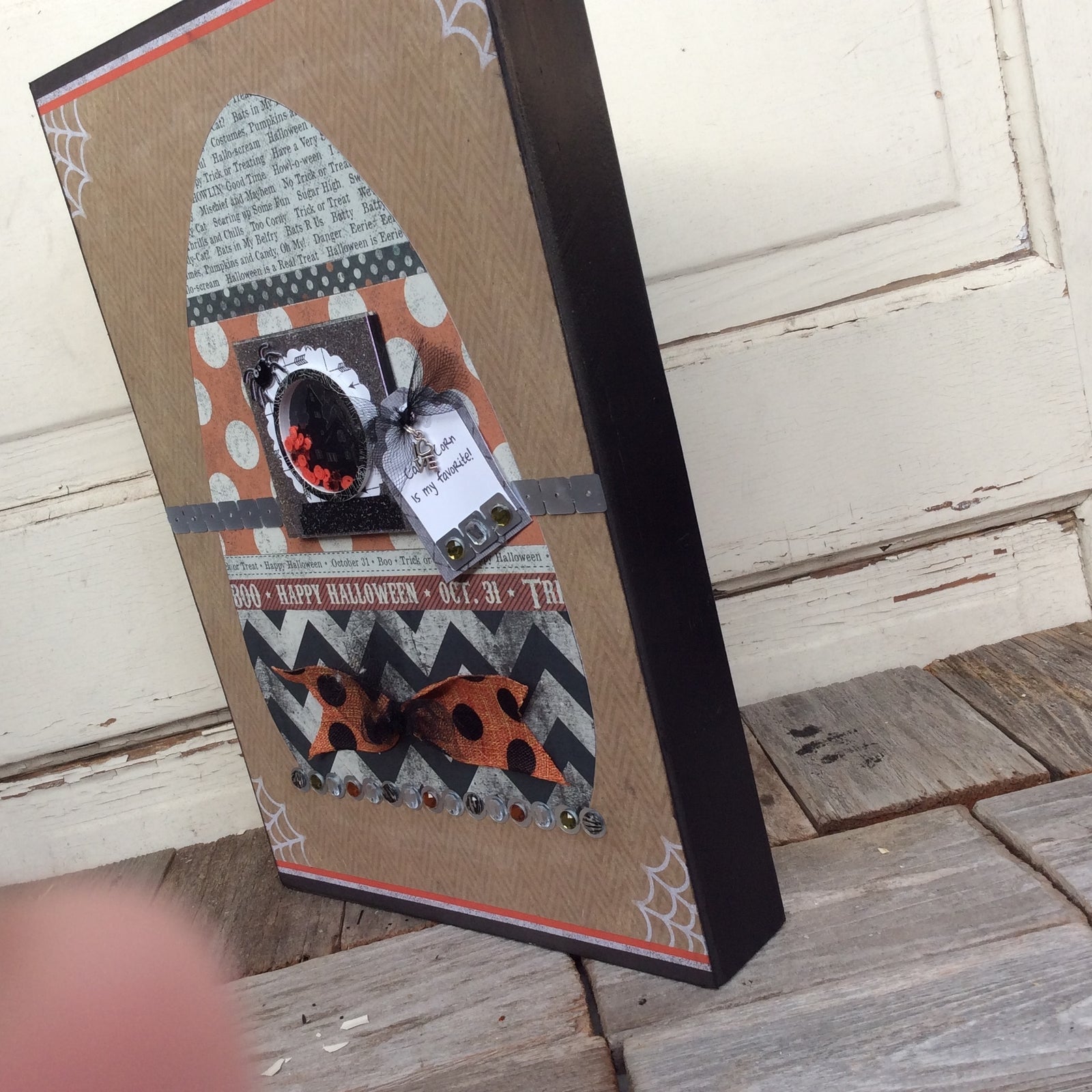 AGD Halloween Decor - Candy Corn My Favorite Box Sign