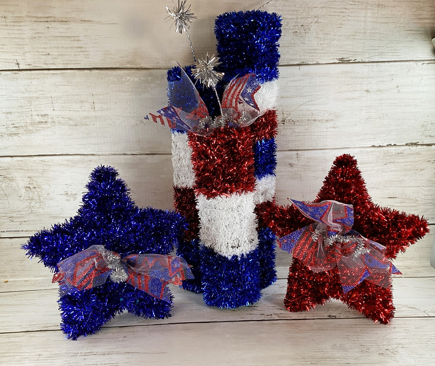 AGD Patriotic Decor - July 4th Oh My Stars Tinsel Firecracker Party Supply