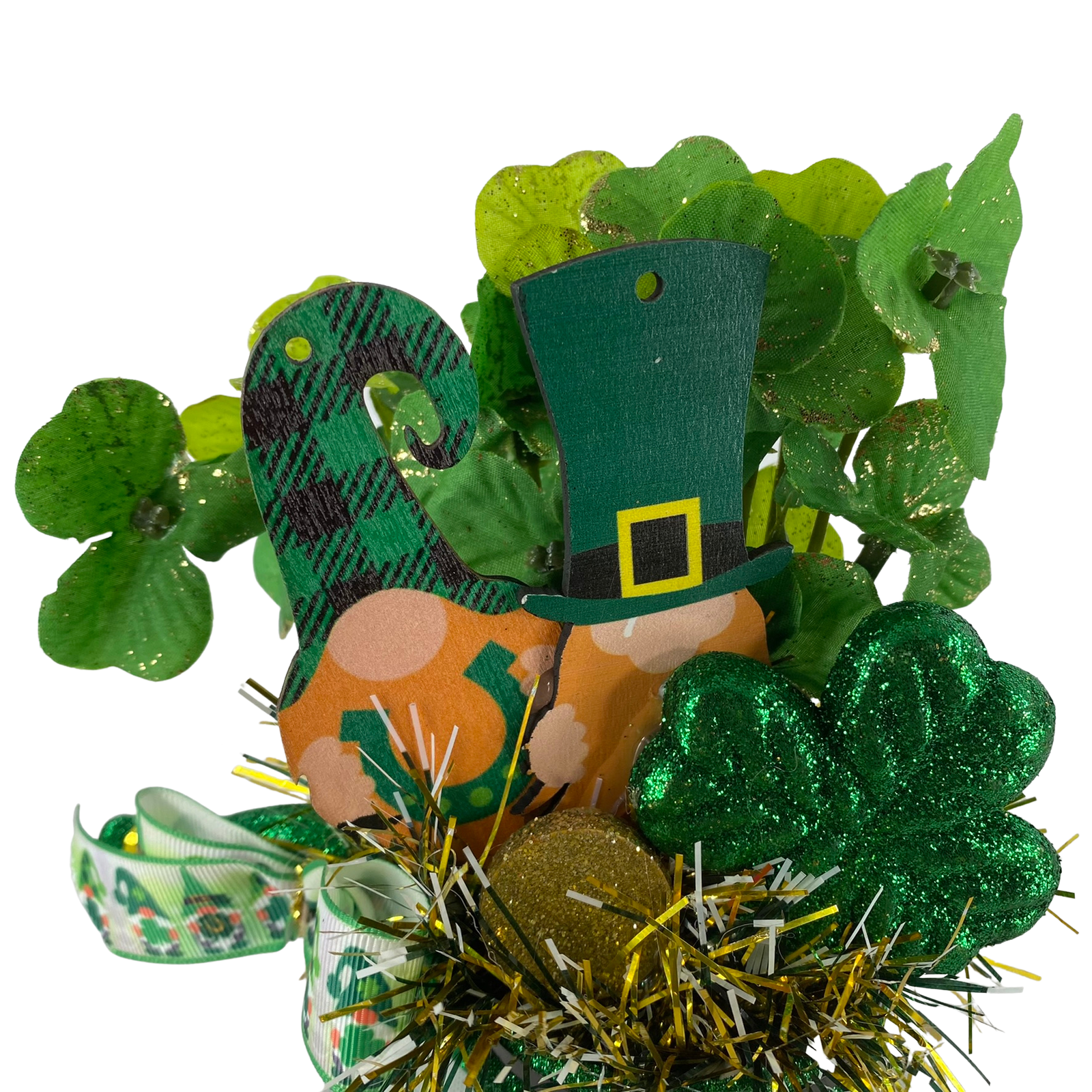 AGD St Patrick's Decor -  Gnome Leprechaun Pipe Display