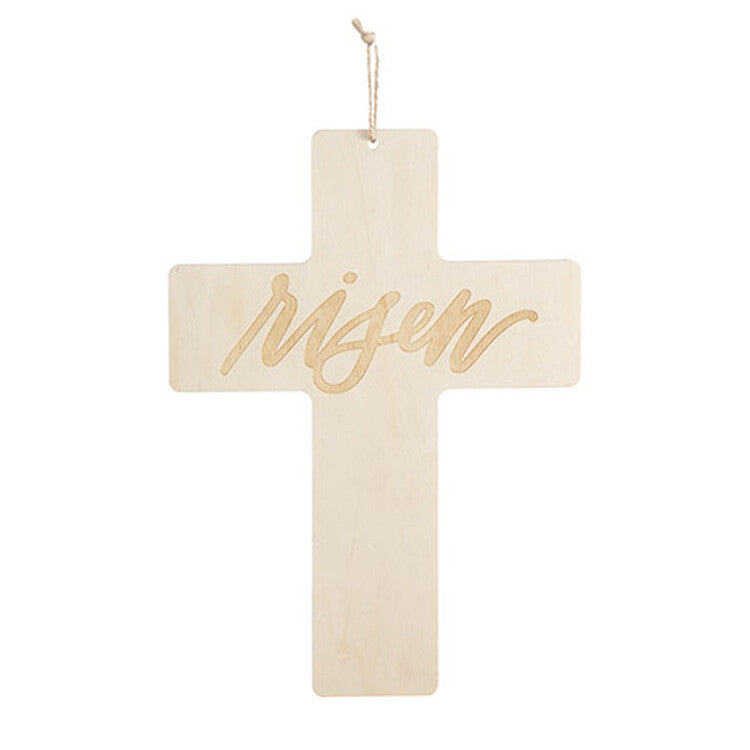 Darice Easter Decor - DIY Unfinished Wood Wall Cross