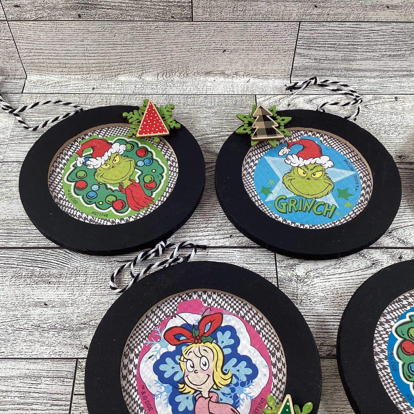 AGD Christmas Decor -  Whimsy Green Ornaments 5pc Set