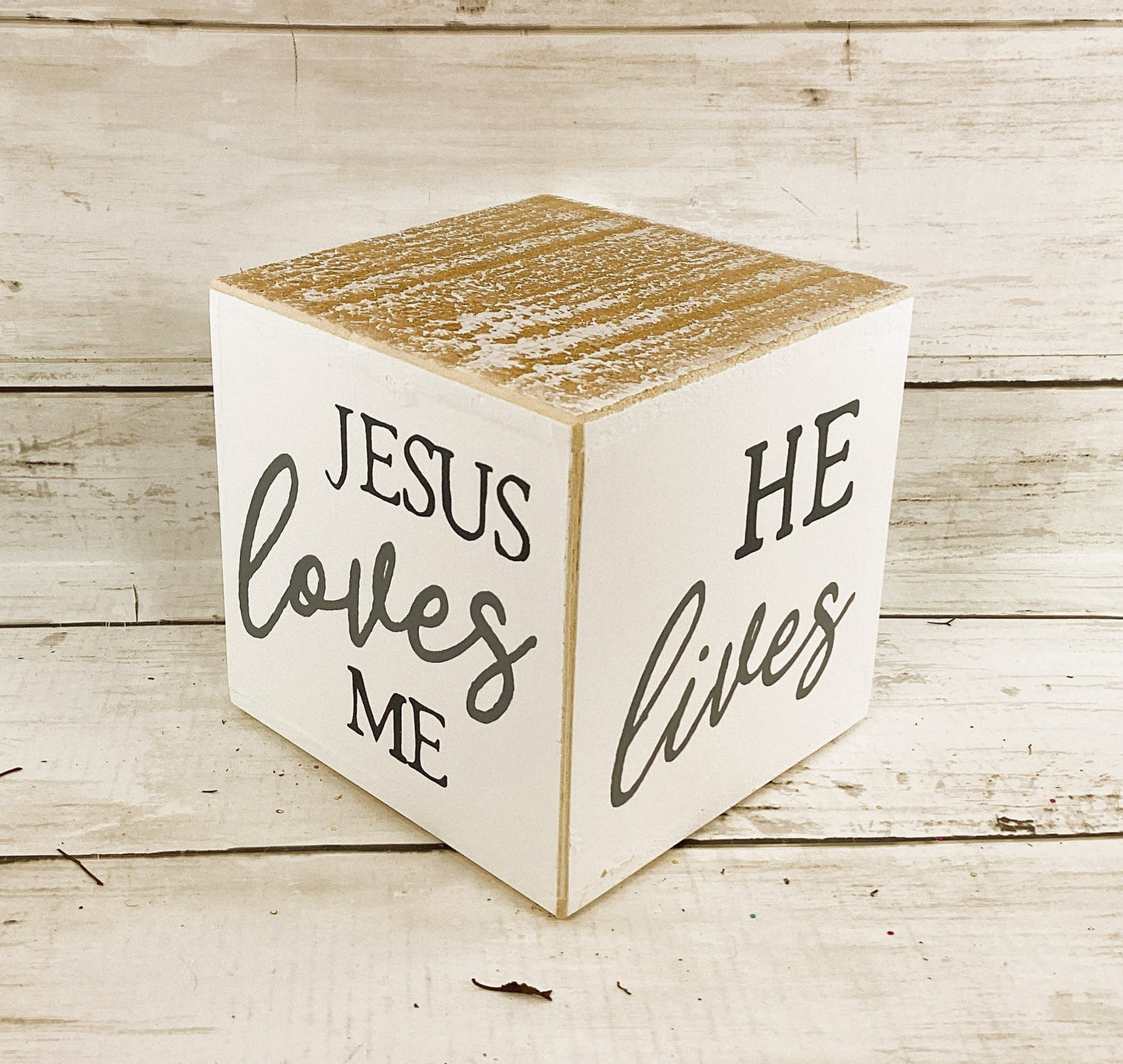 Easter Decor - Resurrection He Lives Risen Cross Grace Tomb 3pc Set