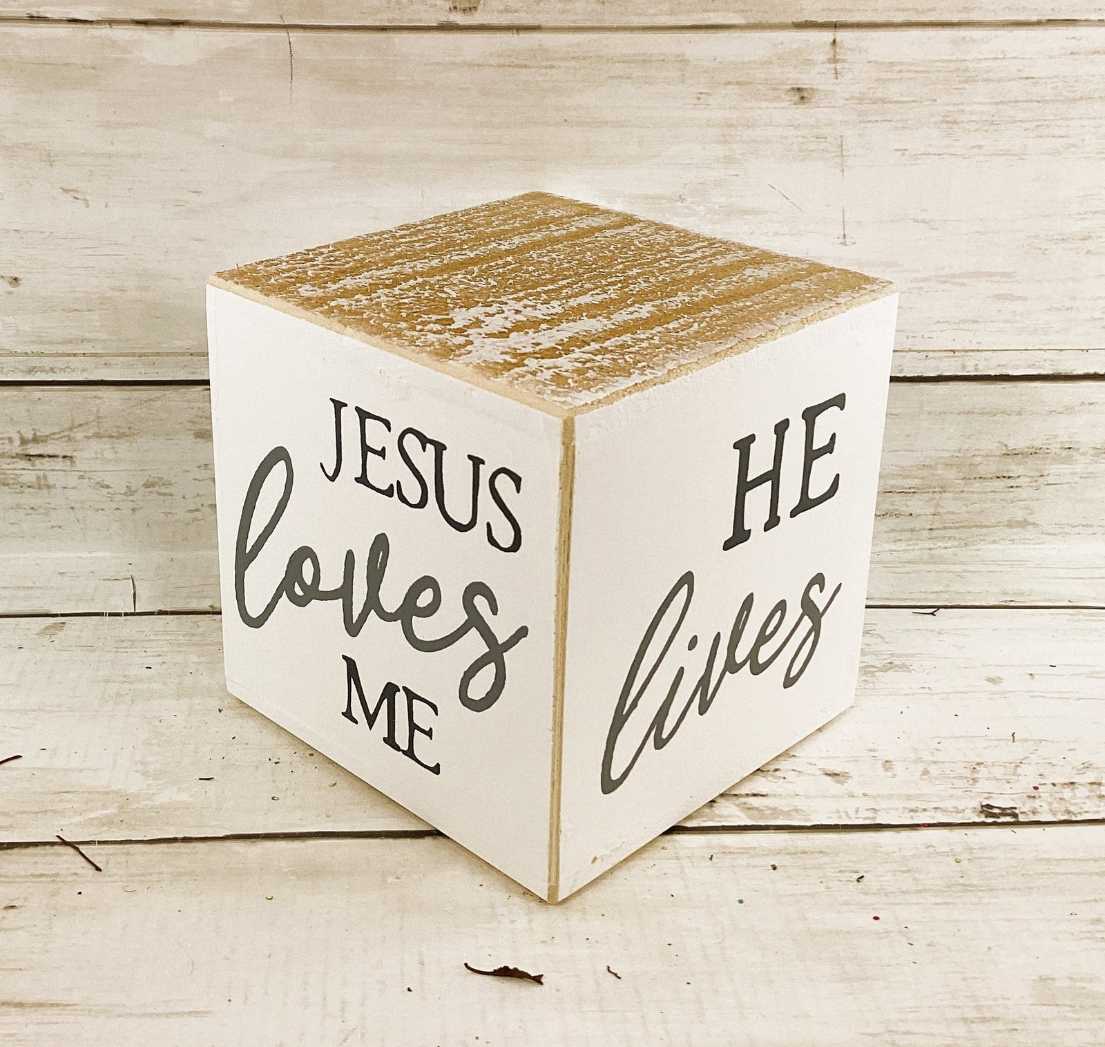 Easter Decor - Resurrection He Lives Risen Cross Grace Tomb 3pc Set