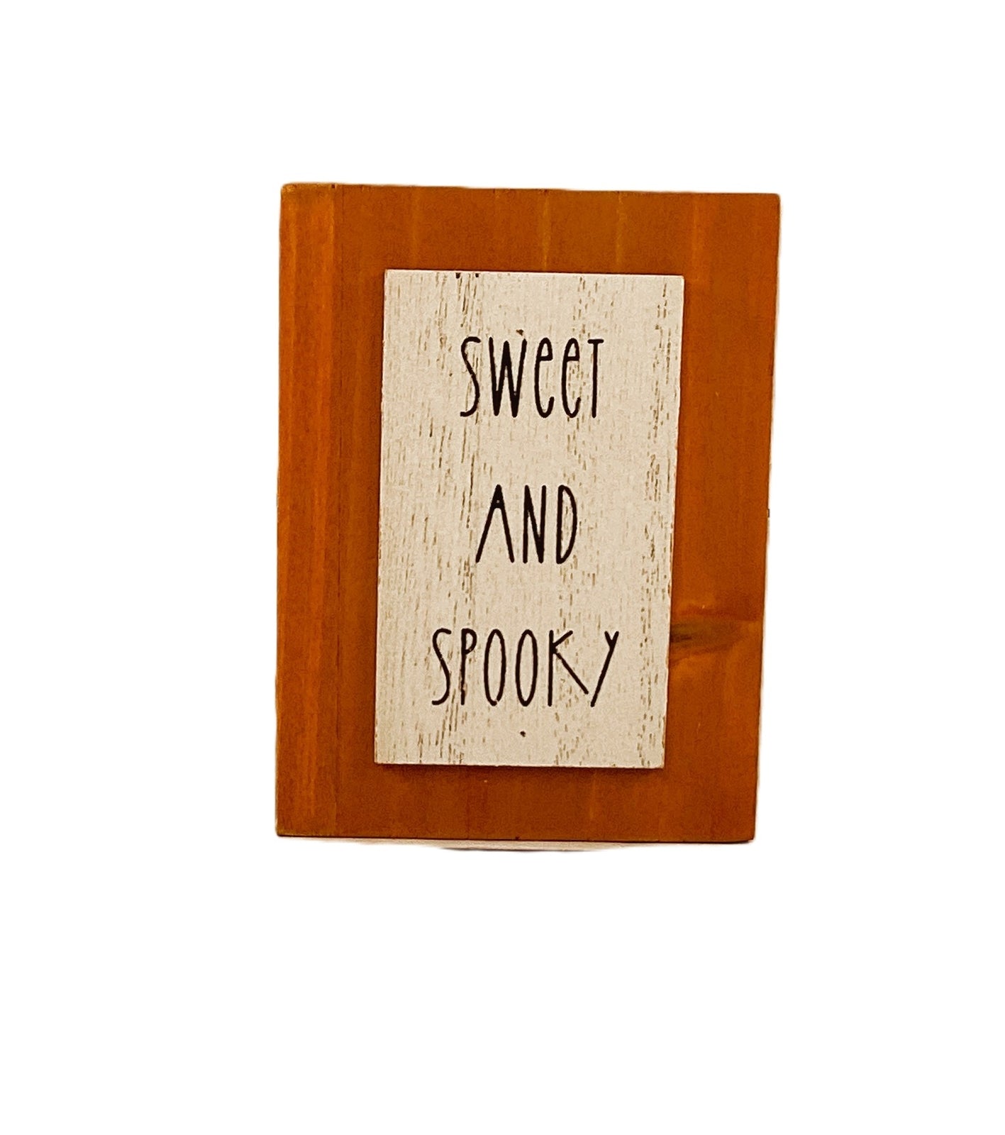 Collins Painting Halloween Decor - Hey Boo! Black Block Sign