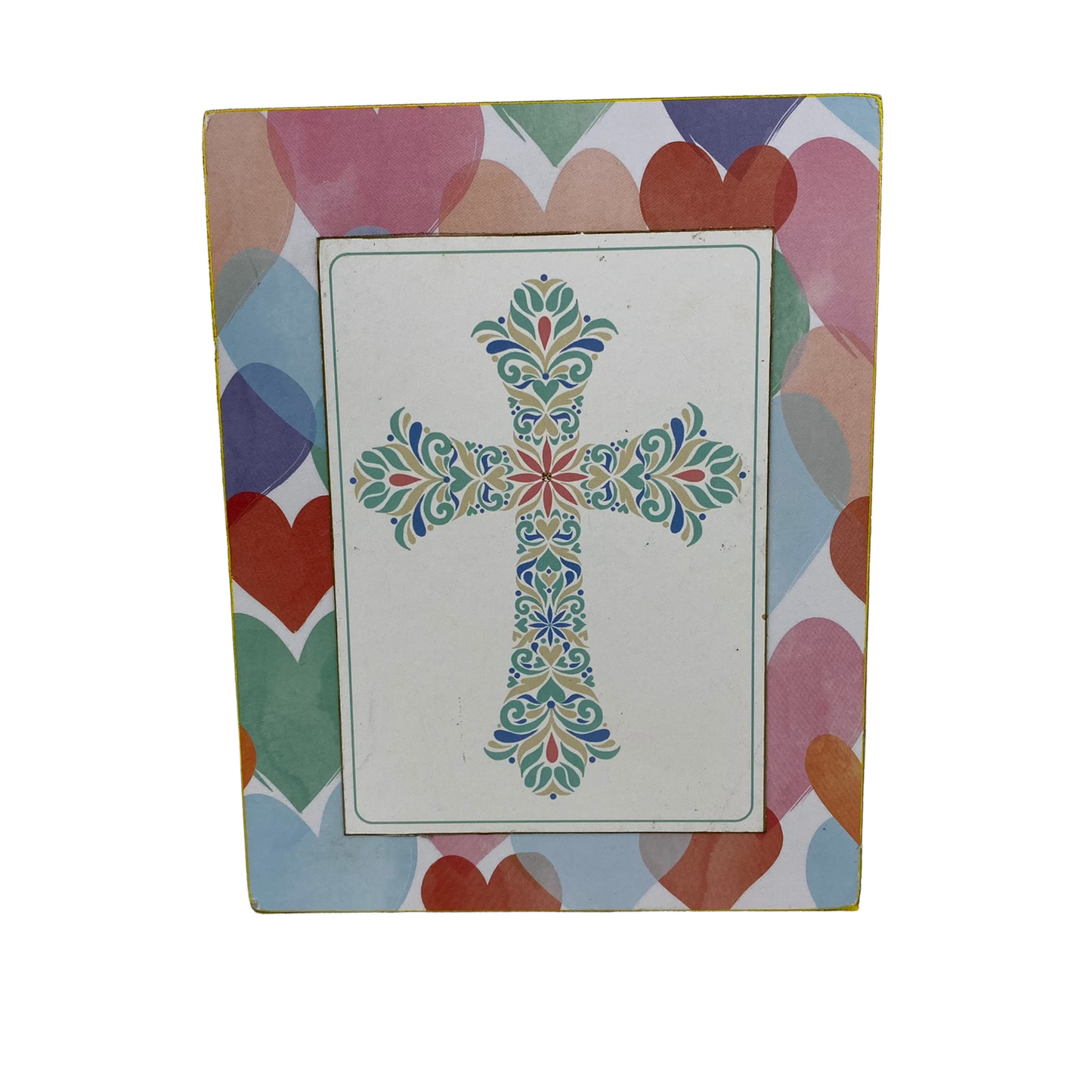AGD Easter Decor - He Is Risen Cross Reversible Block Sign