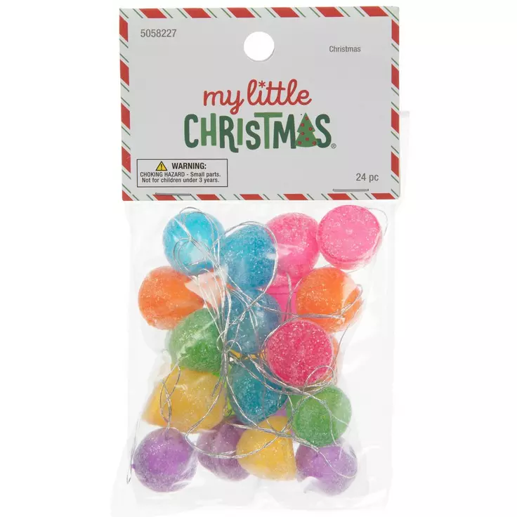 HL Christmas Craft Supply - Miniature Tree Sugar Gumdrop Ornaments
