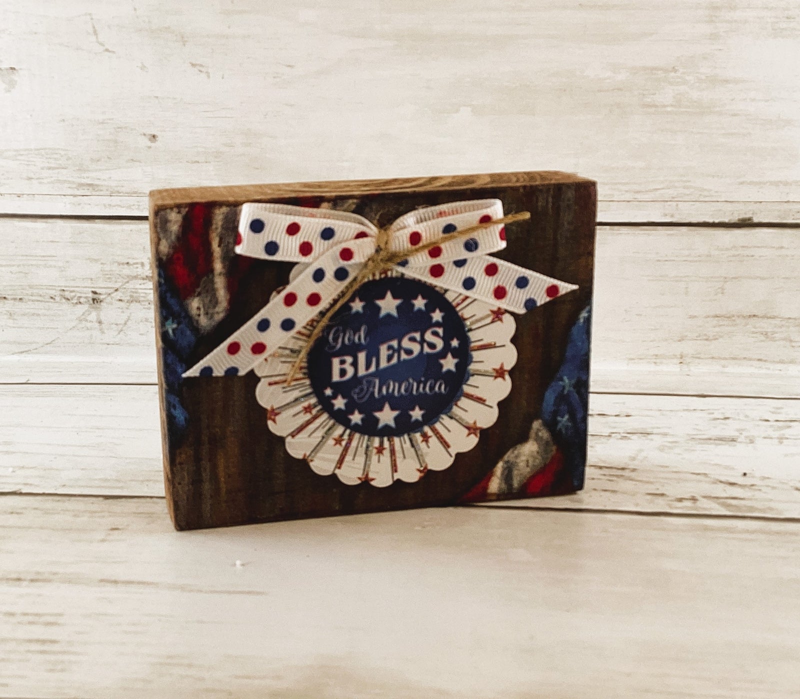 AGD Patriotic Decor - Gnomes Uncle Sam July 4th Theme Tier Tray 3pc