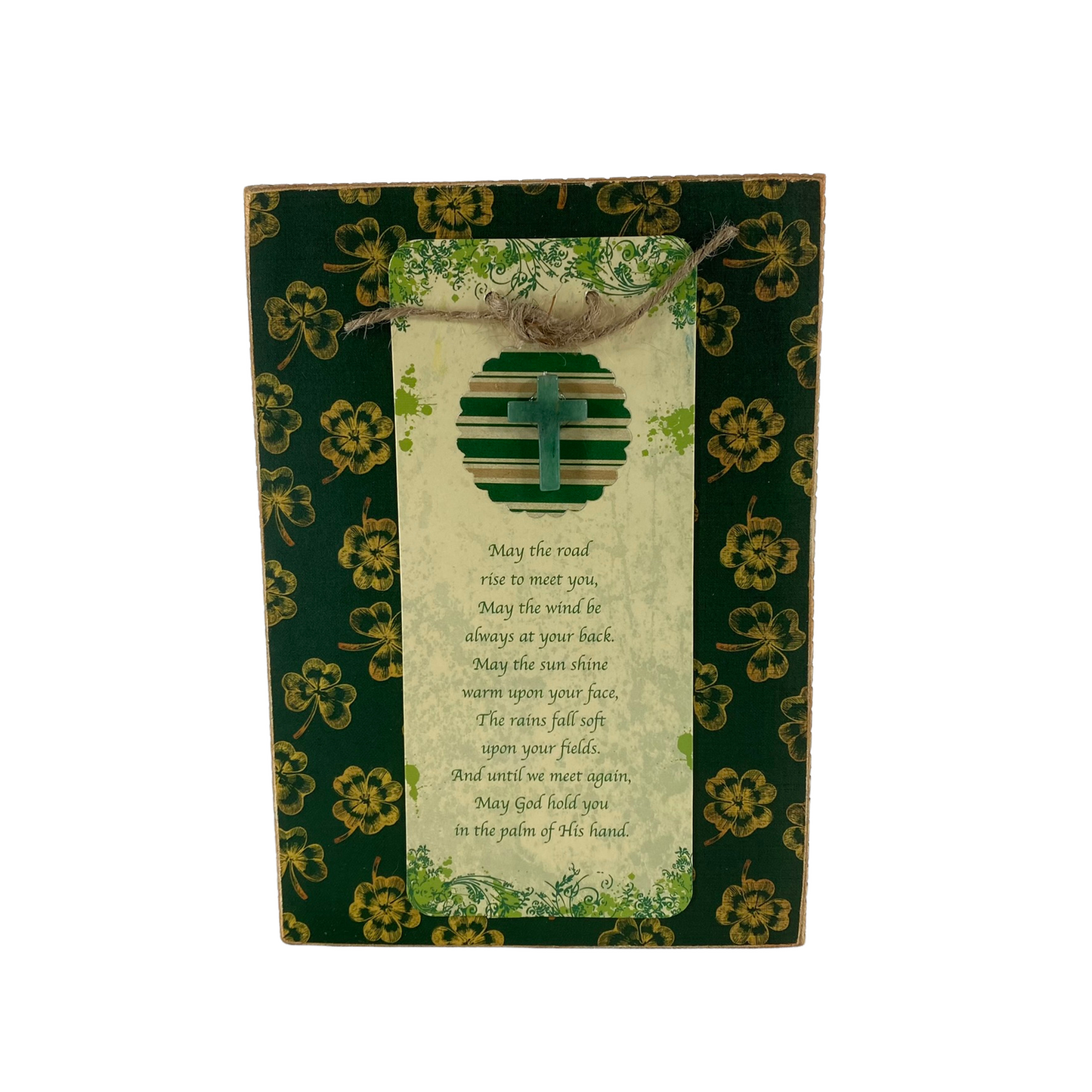 AGD St Patricks Decor - Lucky Friend Like You Reversible Block Sign