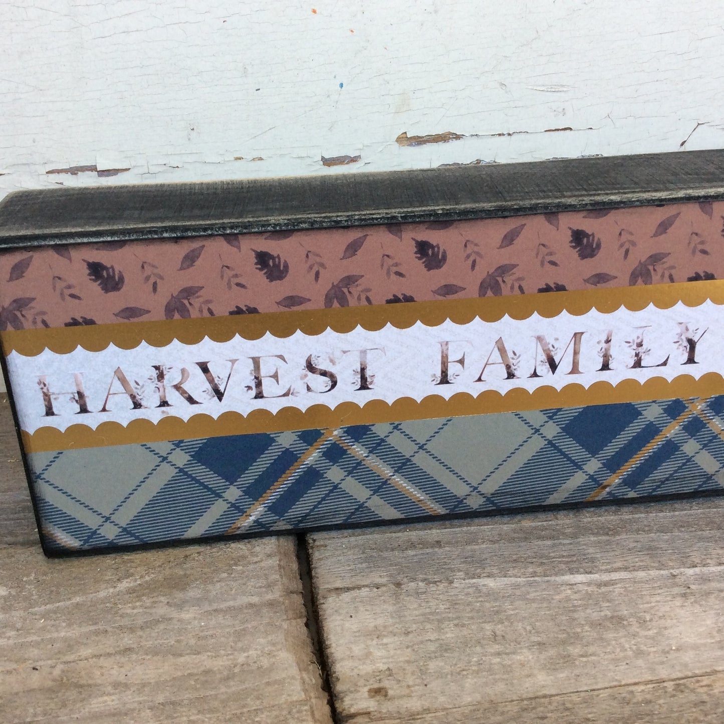 AGD Fall Decor - Harvest Family Thankful Box Sign