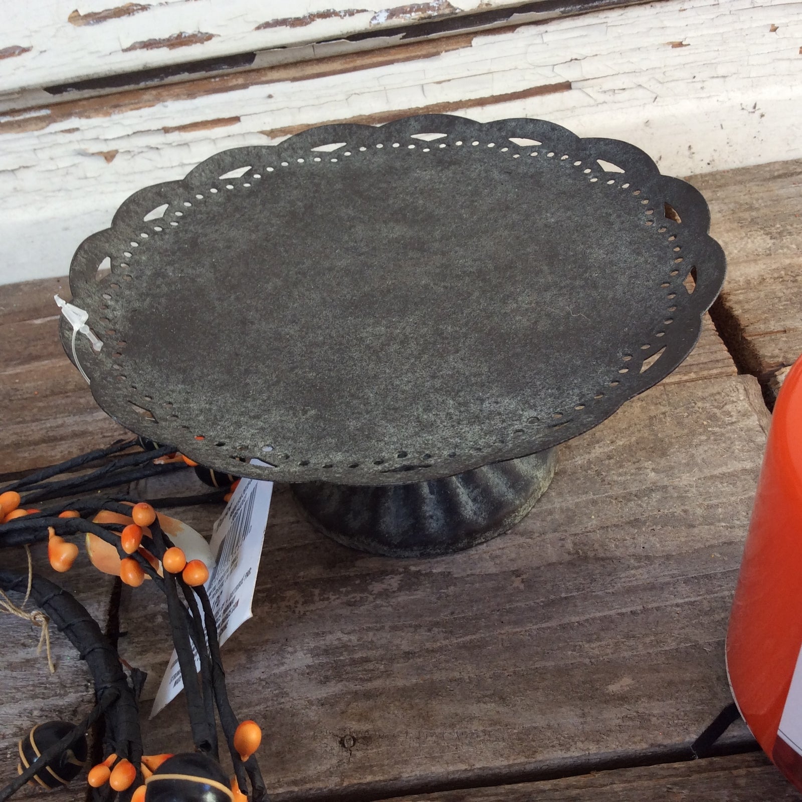 Halloween Fall Decor - Candy Corn Pipberry Candle Ring Display